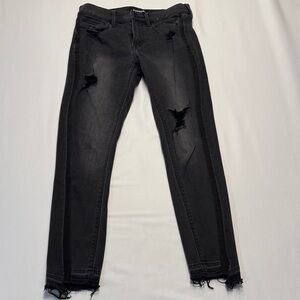 Distressed Black Jeans